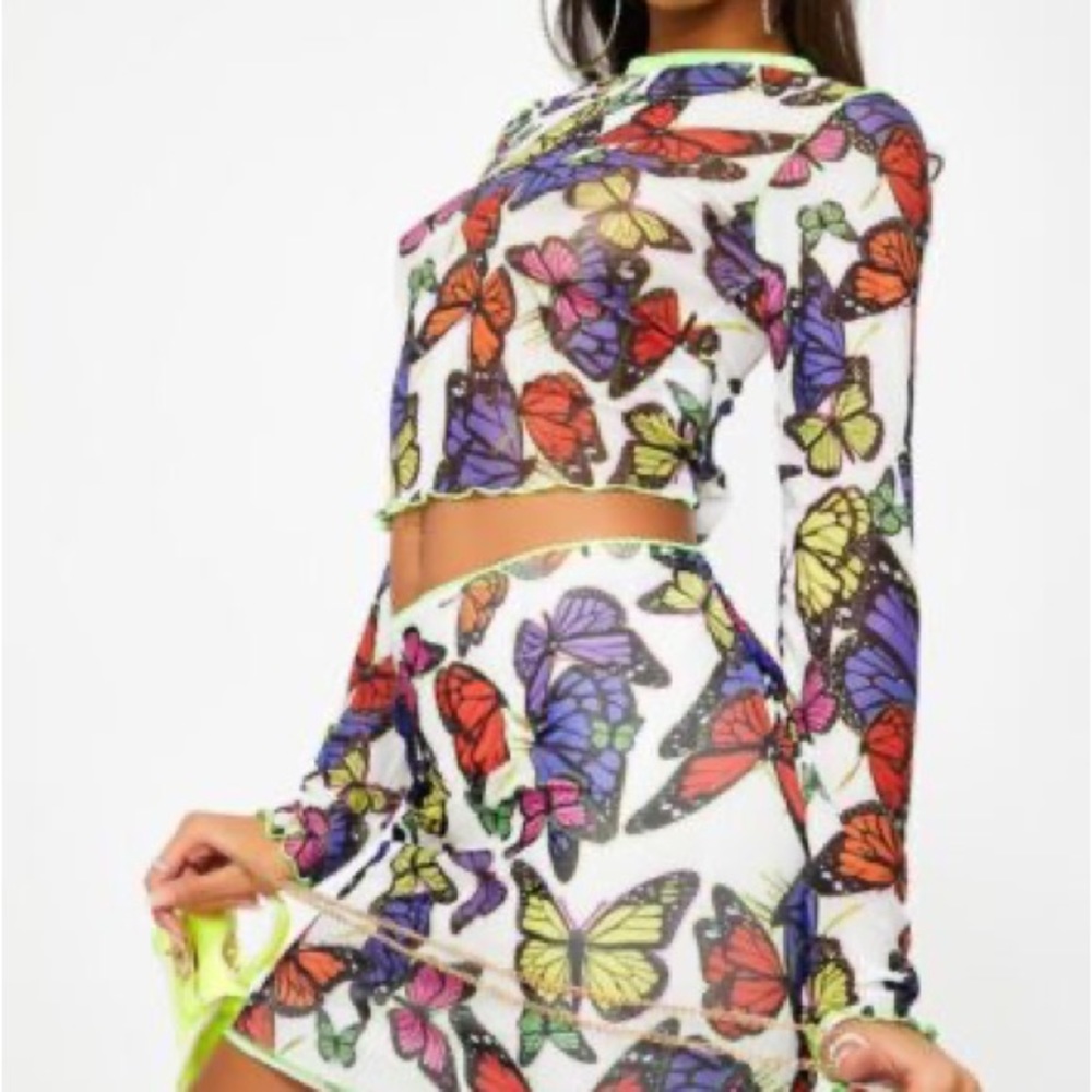 JADED LONDON GRAPHIC CROP TOP